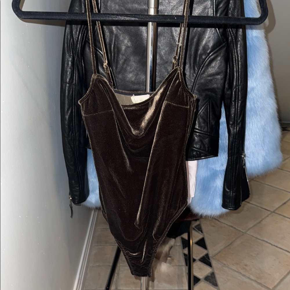 Fleur du mal Velvet Bodysuit